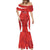 Custom Chile Football Mermaid Dress 2024 Vamos La Roja - Red - Wonder Print Shop