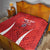 Custom Chile Football Quilt 2024 Vamos La Roja - Red