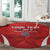 Custom Chile Football Round Carpet 2024 Vamos La Roja - Red