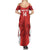 Custom Chile Football Summer Maxi Dress 2024 Vamos La Roja - Red - Wonder Print Shop