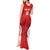 Custom Chile Football Tank Maxi Dress 2024 Vamos La Roja - Red - Wonder Print Shop