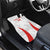 Custom Chile Football Car Mats 2024 Vamos La Roja - White - Wonder Print Shop