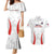 Custom Chile Football Couples Matching Mermaid Dress and Hawaiian Shirt 2024 Vamos La Roja - White - Wonder Print Shop