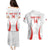 Custom Chile Football Couples Matching Puletasi and Hawaiian Shirt 2024 Vamos La Roja - White - Wonder Print Shop