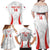 Custom Chile Football Family Matching Off Shoulder Maxi Dress and Hawaiian Shirt 2024 Vamos La Roja - White - Wonder Print Shop