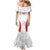 Custom Chile Football Mermaid Dress 2024 Vamos La Roja - White - Wonder Print Shop