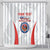 Custom Chile Football Shower Curtain 2024 Vamos La Roja - White