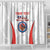 Custom Chile Football Shower Curtain 2024 Vamos La Roja - White