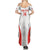 Custom Chile Football Summer Maxi Dress 2024 Vamos La Roja - White - Wonder Print Shop