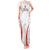 Custom Chile Football Tank Maxi Dress 2024 Vamos La Roja - White - Wonder Print Shop