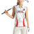 Custom Chile Football Women Sleeveless Polo Shirt 2024 Vamos La Roja - White - Wonder Print Shop