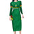 Custom Bolivia Football Family Matching Long Sleeve Bodycon Dress and Hawaiian Shirt 2024 Vamos La Verde - Green - Wonder Print Shop