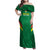 Custom Bolivia Football Family Matching Off Shoulder Maxi Dress and Hawaiian Shirt 2024 Vamos La Verde - Green - Wonder Print Shop