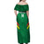 Custom Bolivia Football Family Matching Off Shoulder Maxi Dress and Hawaiian Shirt 2024 Vamos La Verde - Green - Wonder Print Shop