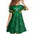 Custom Bolivia Football Family Matching Short Sleeve Bodycon Dress and Hawaiian Shirt 2024 Vamos La Verde - Green - Wonder Print Shop