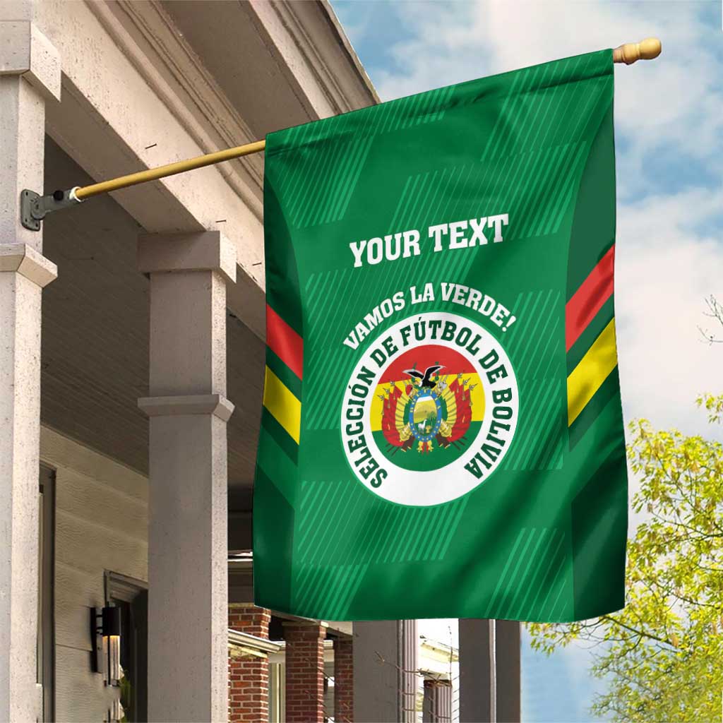 Custom Bolivia Football Garden Flag 2024 Vamos La Verde - Green - Wonder Print Shop