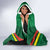 Custom Bolivia Football Hooded Blanket 2024 Vamos La Verde - Green