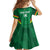 Custom Bolivia Football Kid Short Sleeve Dress 2024 Vamos La Verde - Green - Wonder Print Shop