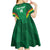 Custom Bolivia Football Kid Short Sleeve Dress 2024 Vamos La Verde - Green - Wonder Print Shop