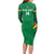 Custom Bolivia Football Long Sleeve Bodycon Dress 2024 Vamos La Verde - Green - Wonder Print Shop