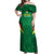 Custom Bolivia Football Off Shoulder Maxi Dress 2024 Vamos La Verde - Green - Wonder Print Shop