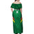 Custom Bolivia Football Off Shoulder Maxi Dress 2024 Vamos La Verde - Green - Wonder Print Shop