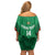 Custom Bolivia Football Off Shoulder Short Dress 2024 Vamos La Verde - Green - Wonder Print Shop