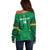 Custom Bolivia Football Off Shoulder Sweater 2024 Vamos La Verde - Green - Wonder Print Shop