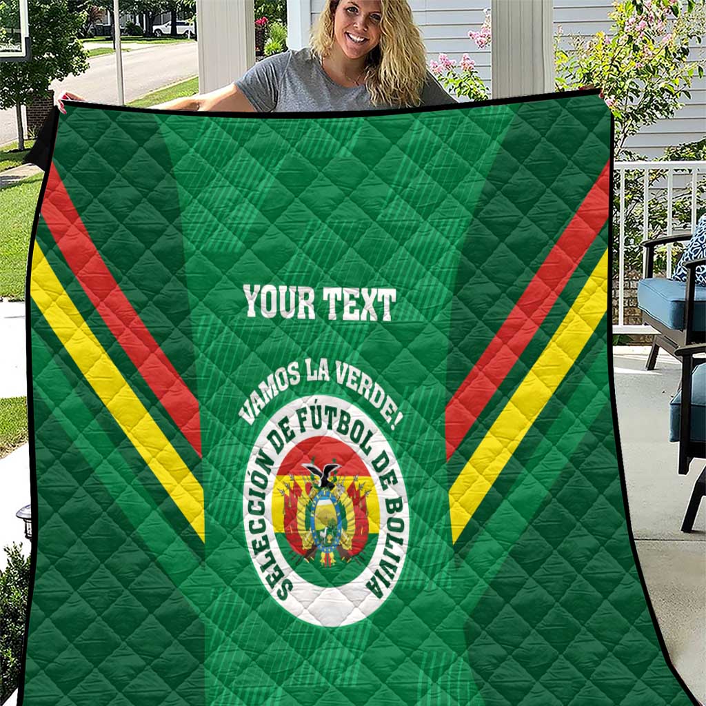 Custom Bolivia Football Quilt 2024 Vamos La Verde - Green