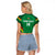 Custom Bolivia Football Raglan Cropped T Shirt 2024 Vamos La Verde - Green - Wonder Print Shop