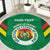 Custom Bolivia Football Round Carpet 2024 Vamos La Verde - Green