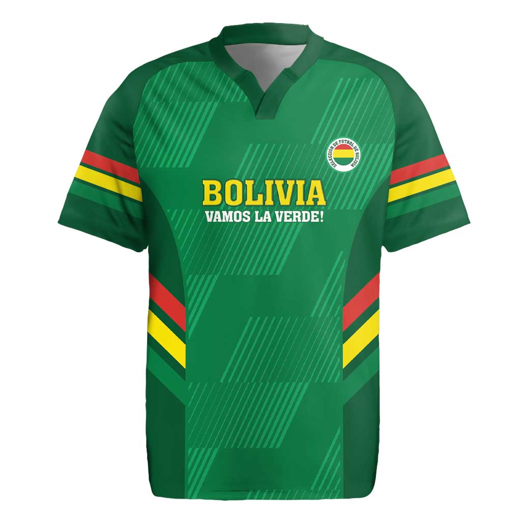 Custom Bolivia Football Rugby Jersey 2024 Vamos La Verde - Green