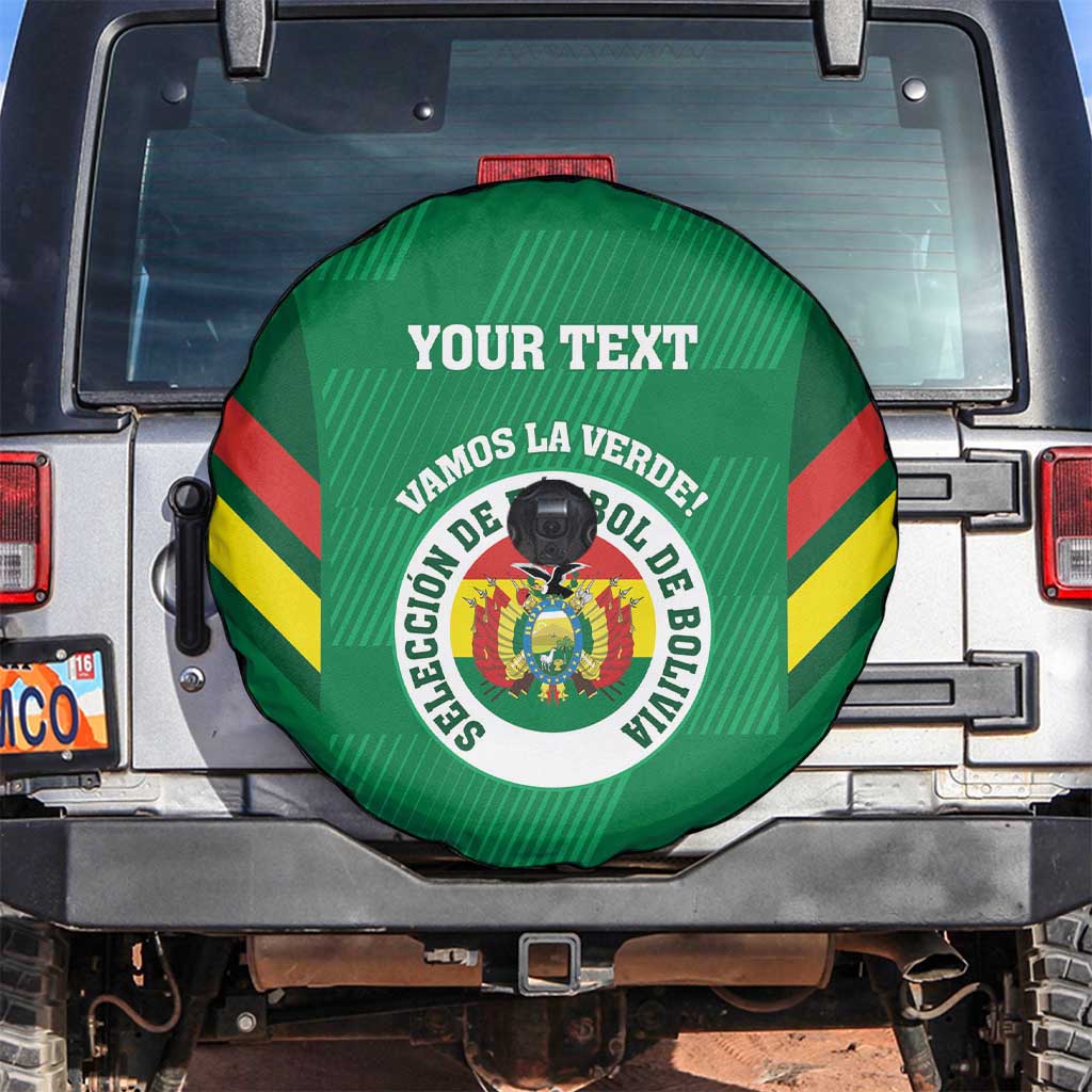 Custom Bolivia Football Spare Tire Cover 2024 Vamos La Verde - Green - Wonder Print Shop