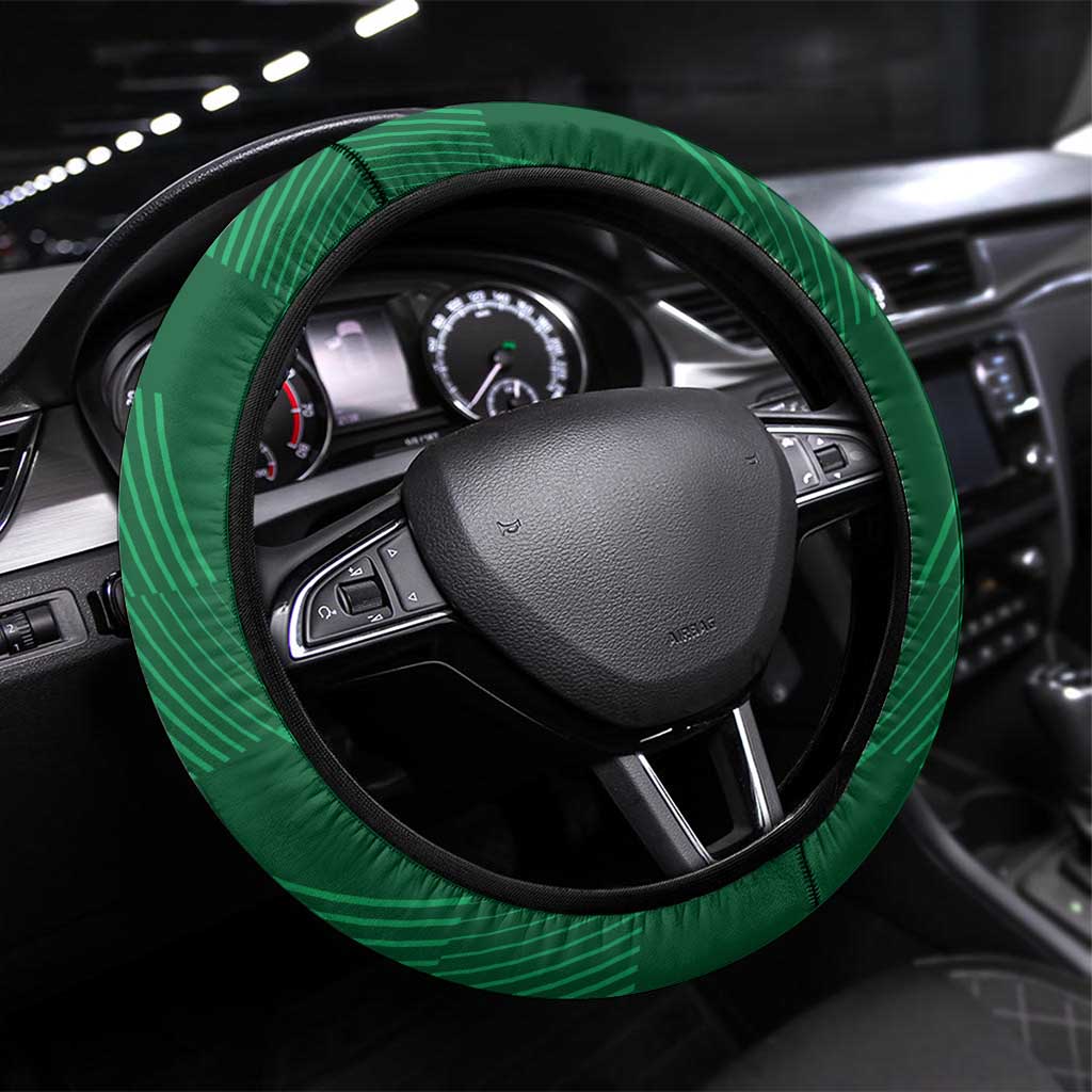 Bolivia Football Steering Wheel Cover 2024 Vamos La Verde - Green - Wonder Print Shop