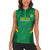 Custom Bolivia Football Women Sleeveless Polo Shirt 2024 Vamos La Verde - Green - Wonder Print Shop