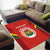 Custom Bolivia Football Area Rug 2024 Vamos La Verde - Red - Wonder Print Shop