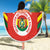 Custom Bolivia Football Beach Blanket 2024 Vamos La Verde - Red - Wonder Print Shop