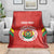 Custom Bolivia Football Blanket 2024 Vamos La Verde - Red