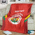 Custom Bolivia Football Blanket 2024 Vamos La Verde - Red