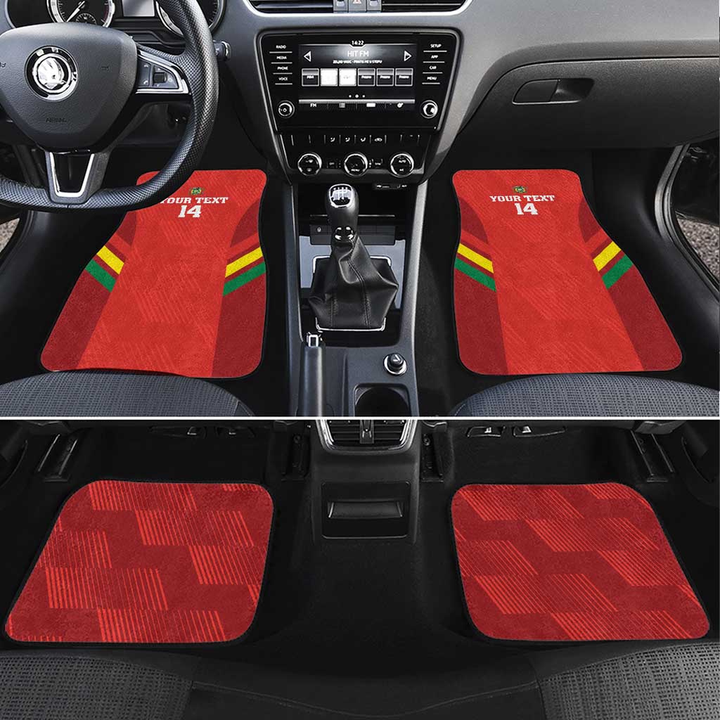 Custom Bolivia Football Car Mats 2024 Vamos La Verde - Red - Wonder Print Shop