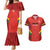 Custom Bolivia Football Couples Matching Mermaid Dress and Hawaiian Shirt 2024 Vamos La Verde - Red - Wonder Print Shop