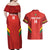 Custom Bolivia Football Couples Matching Off Shoulder Maxi Dress and Hawaiian Shirt 2024 Vamos La Verde - Red - Wonder Print Shop