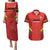 Custom Bolivia Football Couples Matching Puletasi and Hawaiian Shirt 2024 Vamos La Verde - Red - Wonder Print Shop