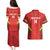 Custom Bolivia Football Couples Matching Puletasi and Hawaiian Shirt 2024 Vamos La Verde - Red - Wonder Print Shop