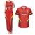 Custom Bolivia Football Couples Matching Tank Maxi Dress and Hawaiian Shirt 2024 Vamos La Verde - Red - Wonder Print Shop