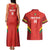 Custom Bolivia Football Couples Matching Tank Maxi Dress and Hawaiian Shirt 2024 Vamos La Verde - Red - Wonder Print Shop