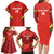 Custom Bolivia Football Family Matching Long Sleeve Bodycon Dress and Hawaiian Shirt 2024 Vamos La Verde - Red - Wonder Print Shop