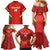 Custom Bolivia Football Family Matching Mermaid Dress and Hawaiian Shirt 2024 Vamos La Verde - Red - Wonder Print Shop