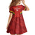 Custom Bolivia Football Family Matching Off The Shoulder Long Sleeve Dress and Hawaiian Shirt 2024 Vamos La Verde - Red - Wonder Print Shop