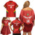 Custom Bolivia Football Family Matching Off Shoulder Short Dress and Hawaiian Shirt 2024 Vamos La Verde - Red - Wonder Print Shop